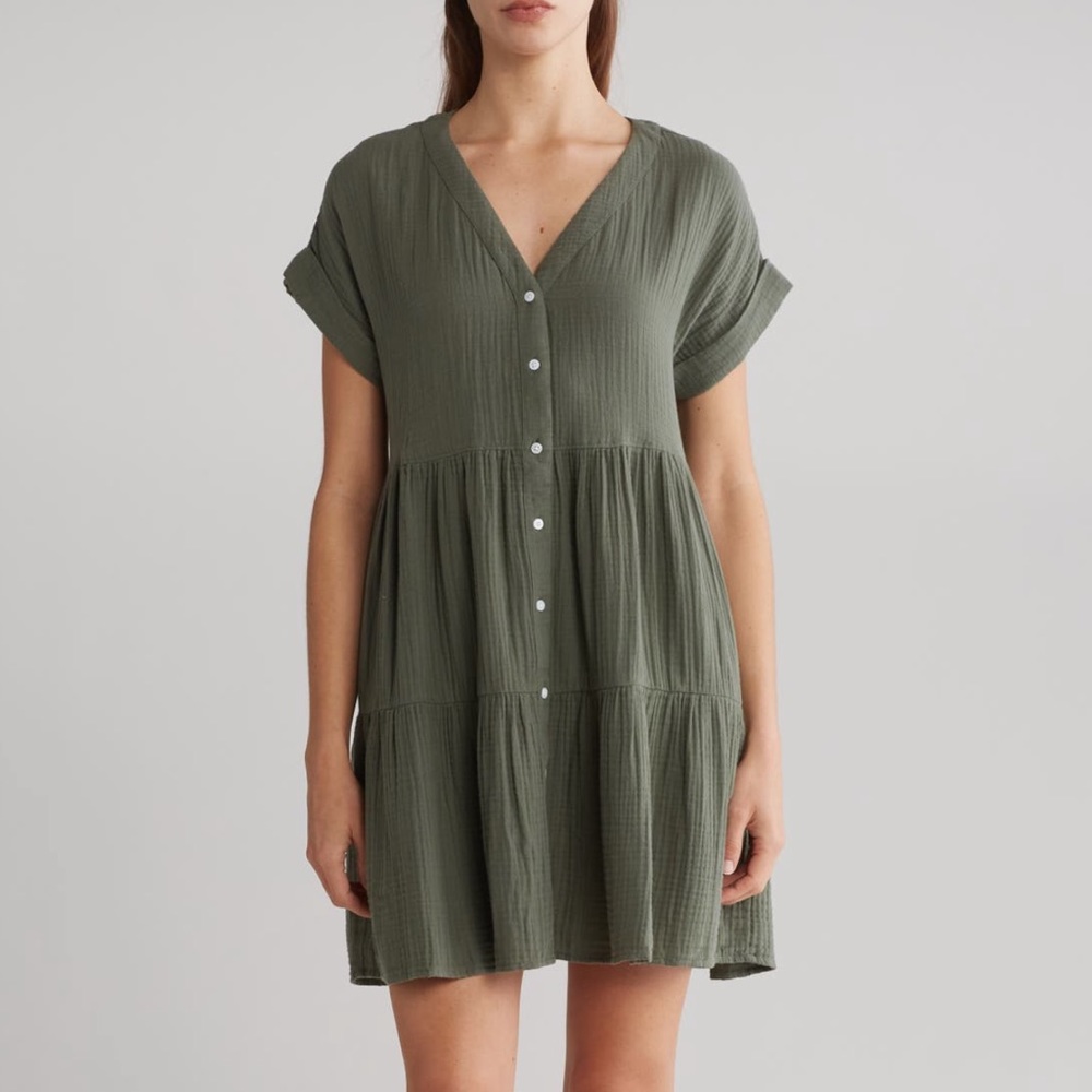 Madewell Olive Green Mini Dress